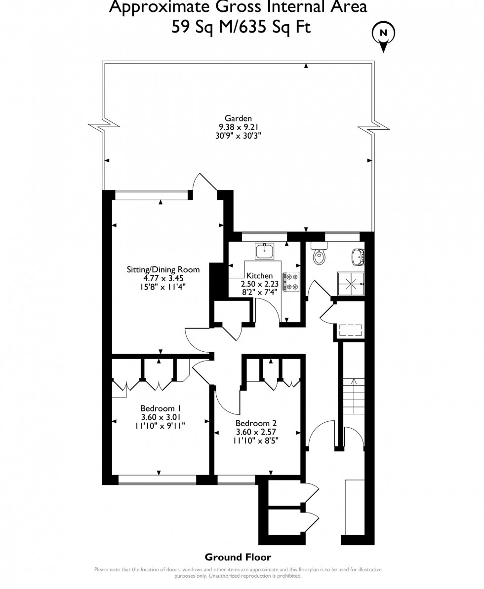 Floorplan for Cherrydown Walk, Romford, RM7