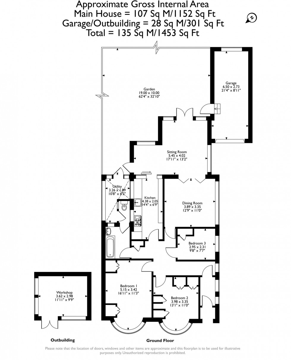 Floorplan for Cedric Avenue, Romford, RM1