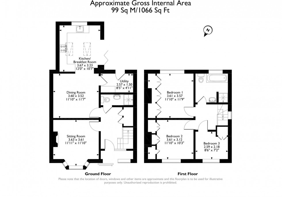 Floorplan for Cedar Road, Romford, RM7