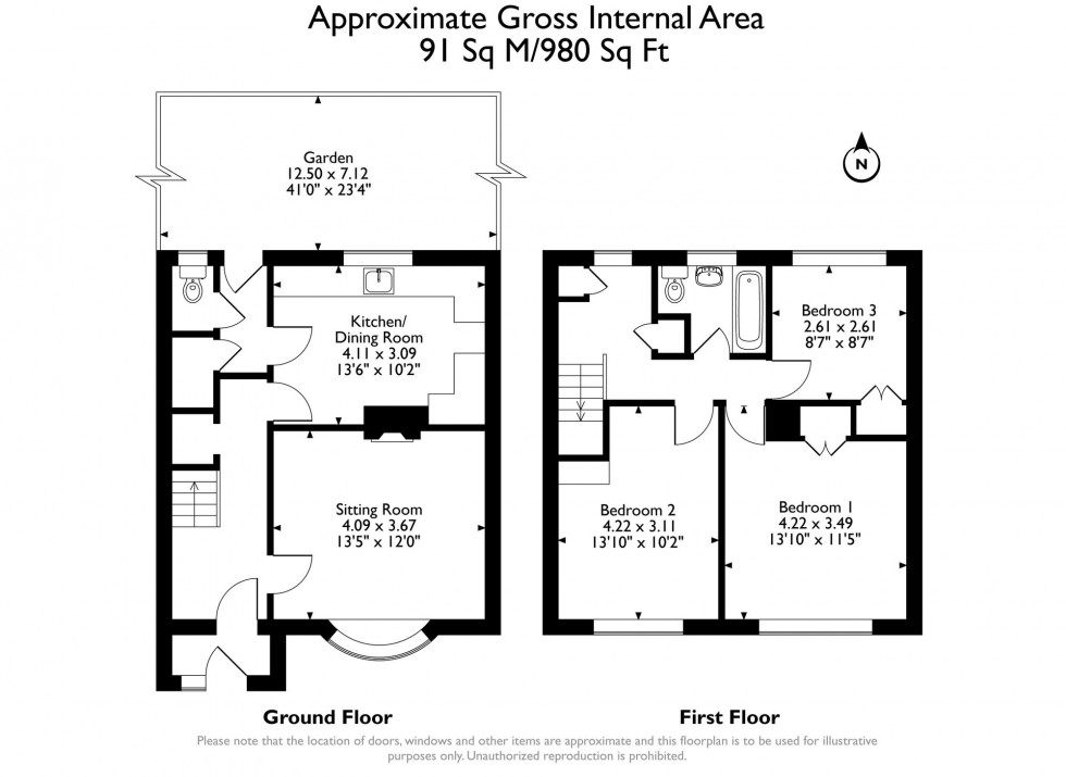 Floorplan for Penrith Road, Romford, RM3