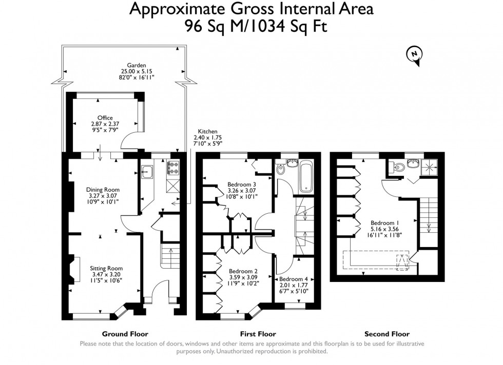 Floorplan for Gresham Drive, Romford, RM6